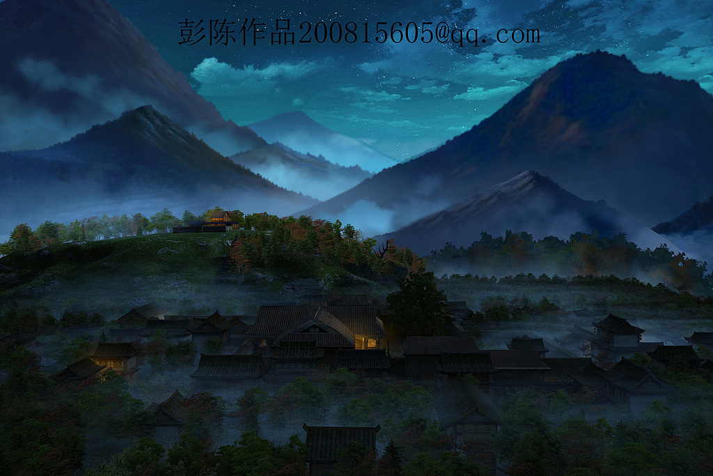 营地全景（晚）（图ZMTI3MzI5OTI=） - 场景 - 站酷设计师TGamedesign原创素材 - 站酷ZCOOL