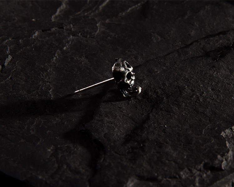 骸首饰【般若面具耳钉】 骷髅耳钉 尸陀林主能面耳钉