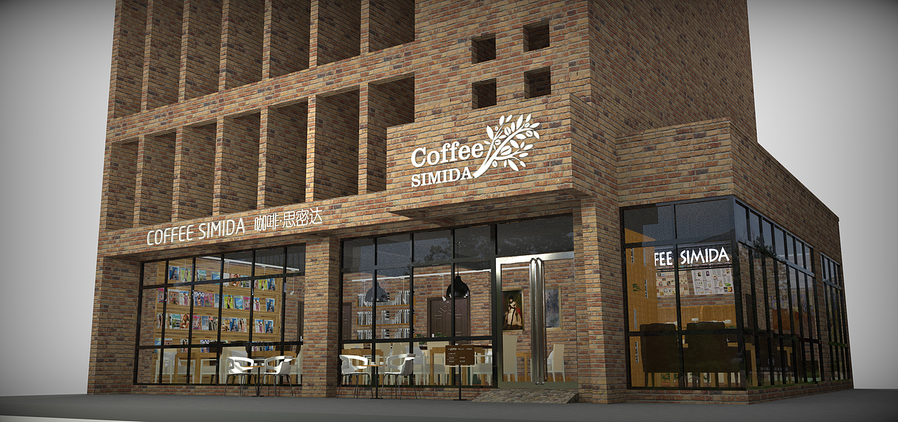 SIMIDA跨界咖啡馆（图ZNzU1ODk0MjA=） - 建筑设计 - 站酷设计师唐壹鸣原创素材 - 站酷ZCOOL