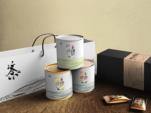 梓鹤顶芽茶叶包装设计茶叶礼盒设计-艺点意创