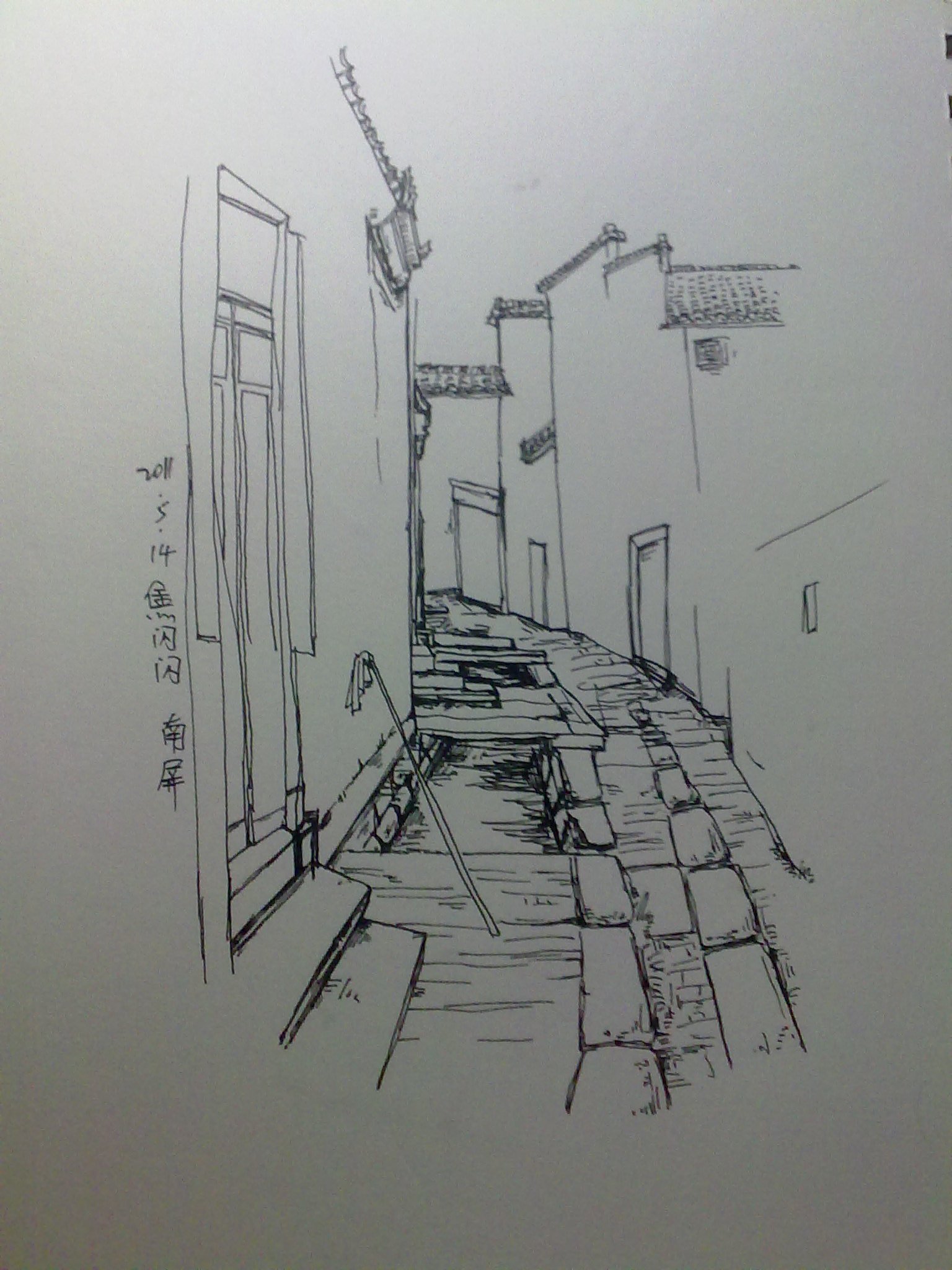 风景速写|纯艺术|钢笔画|米花糖闪闪 - 原创作品 - 站酷 (zcool)