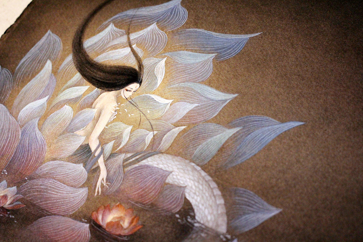 【中国百鬼】白蛇·化人（图ZMzc0MzkyOTY=） - 创作习作 - 站酷设计师画师杉泽原创素材 - 站酷ZCOOL