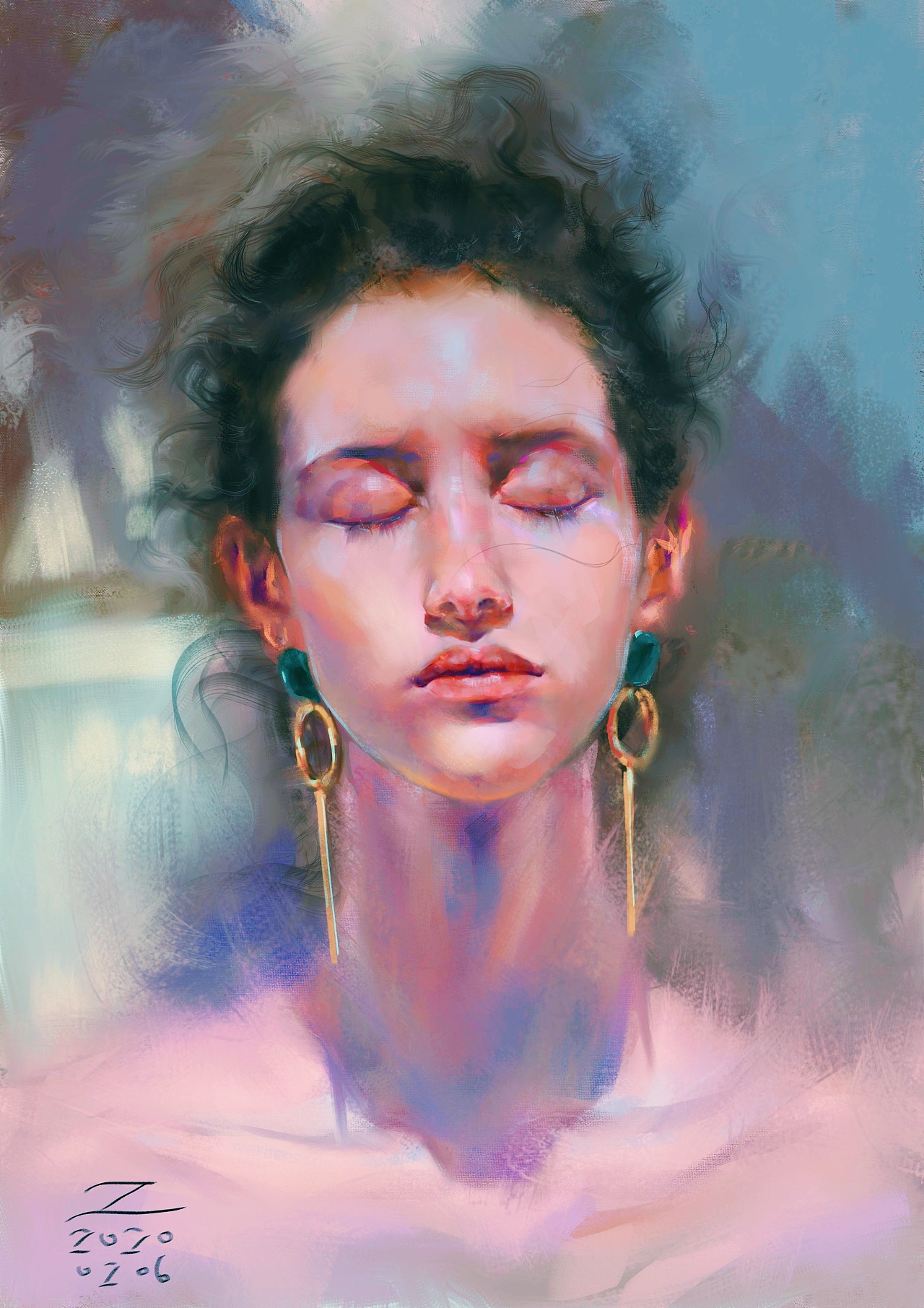 迷雾之光 系列人像板绘