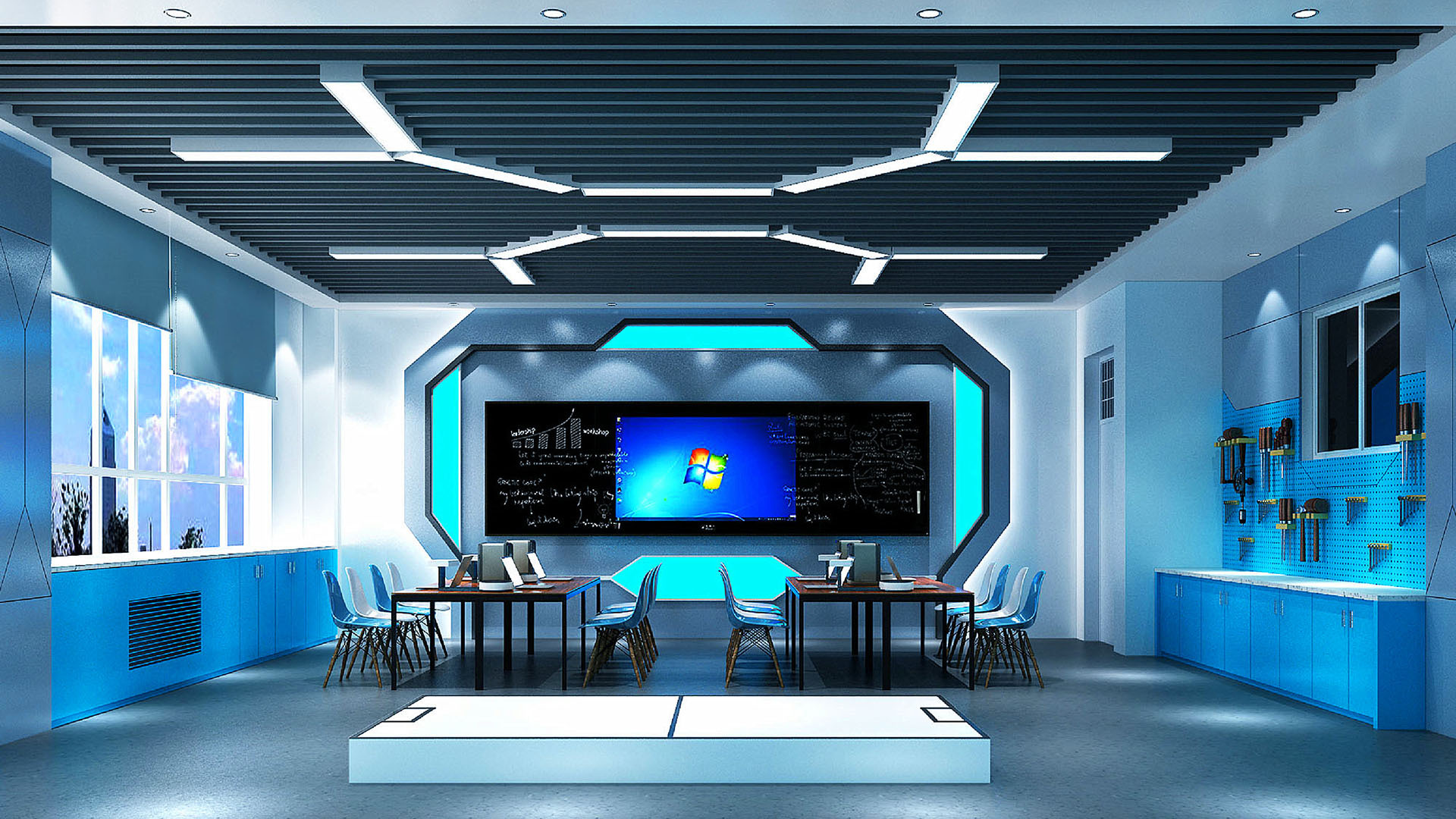 济南外国语学校创客空间设计-太歌装饰设计