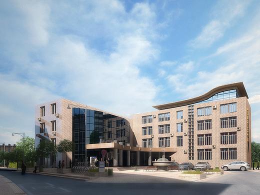 二号教学楼渲染表现（个人主页-ZNTAxNDQ3NjQ=） - 建筑/空间 - 站酷设计师YvTree原创素材 - 站酷ZCOOL