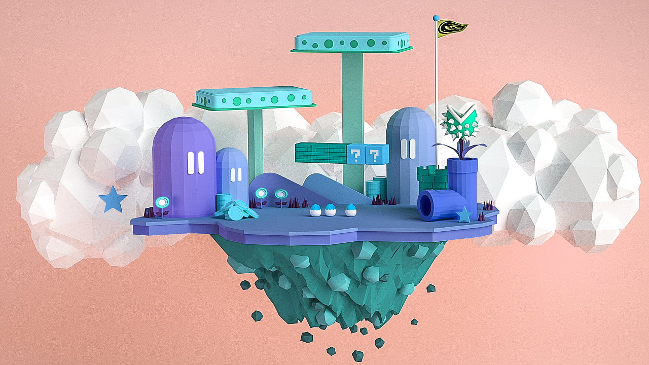 超级马里奥（图ZMjc2ODE2MDU2） - 场景 - 站酷设计师隔壁招财猫原创素材 - 站酷ZCOOL