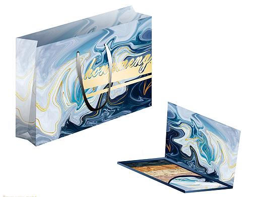 大理石轻奢眼影盘礼品盒