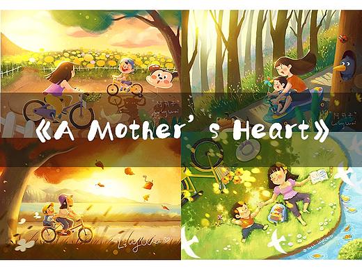 原创亲子插画《A Mother’s Heart》