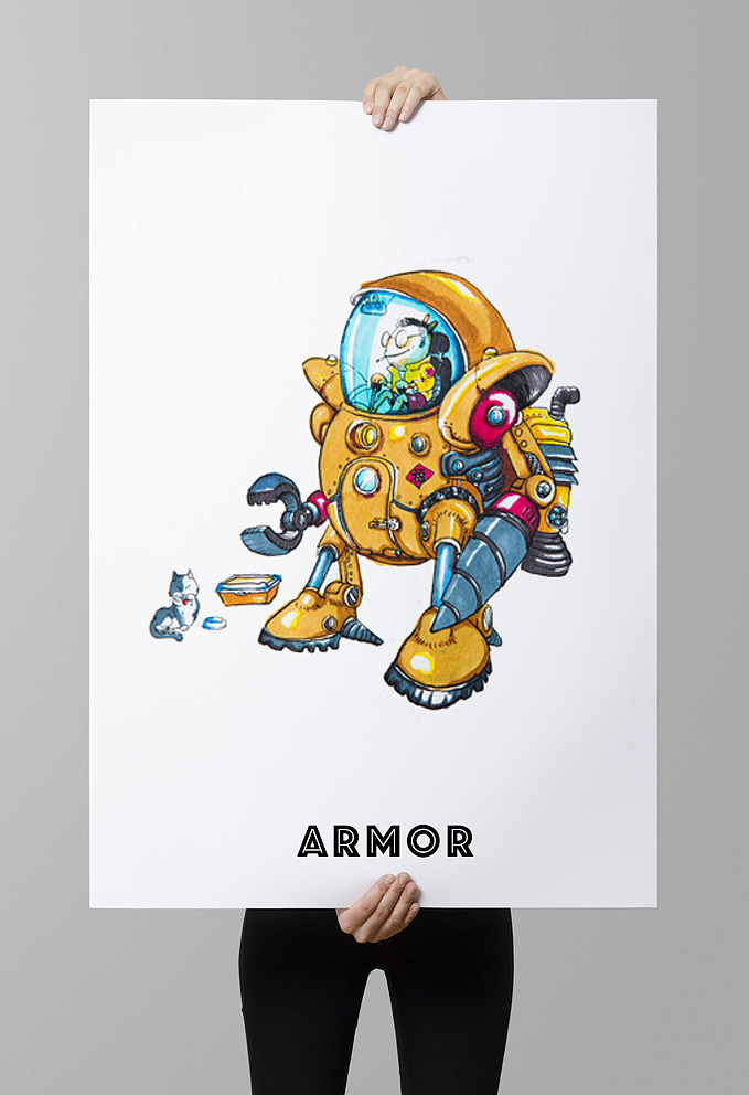 【机甲】最近的画（图ZNjA3NDU4OTI=） - 新锐潮流插画 - 站酷设计师Zhuzhu_祝原创素材 - 站酷ZCOOL