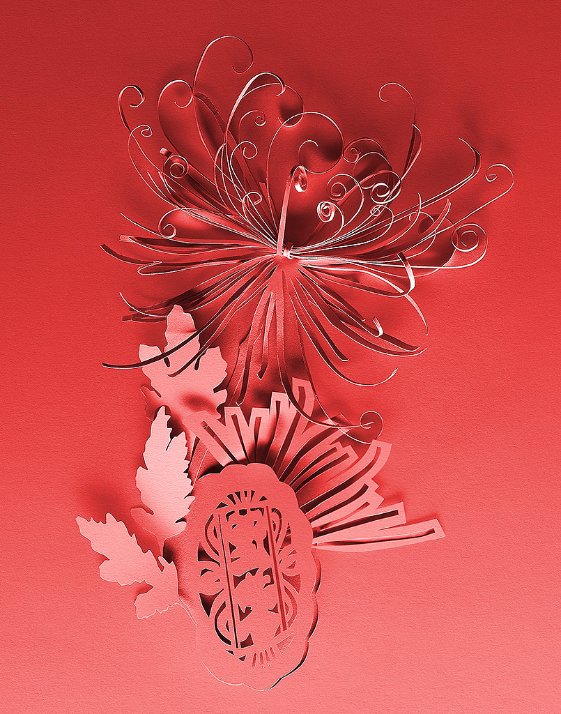 二十四节气时尚剪纸