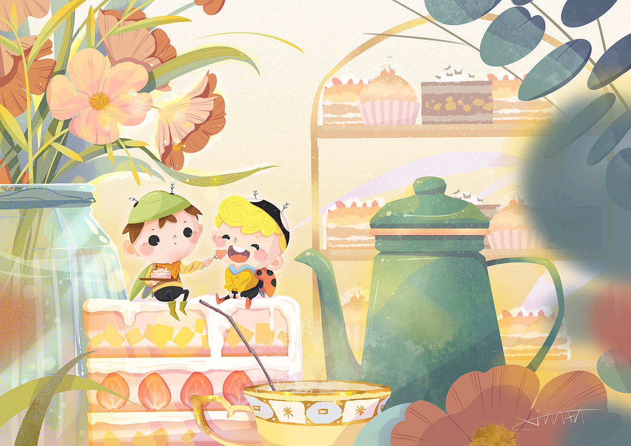 可爱的练习1（图ZMTc5MDM1NDE2） - 儿童插画 - 站酷设计师薪南原创素材 - 站酷ZCOOL