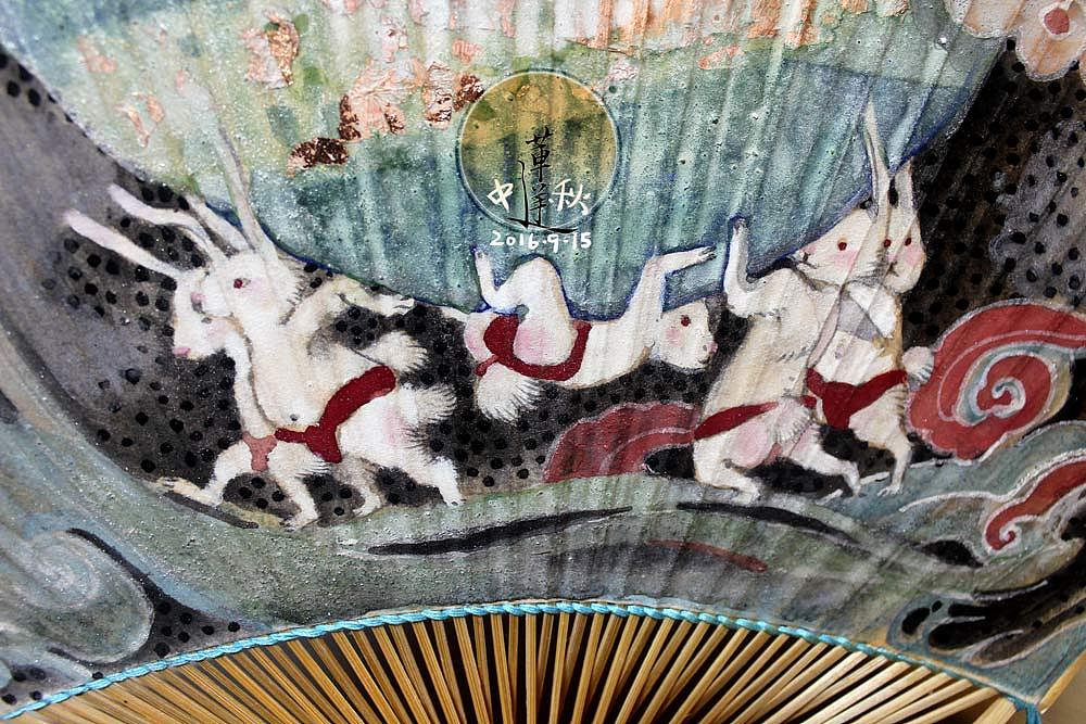 【中秋】团扇岩彩画作小集,团团圆圆以贺中秋(图ZNTg2OTc4NzY=) - 绘画 - 站酷设计师莲羊原创素材 - 站酷ZCOOL
