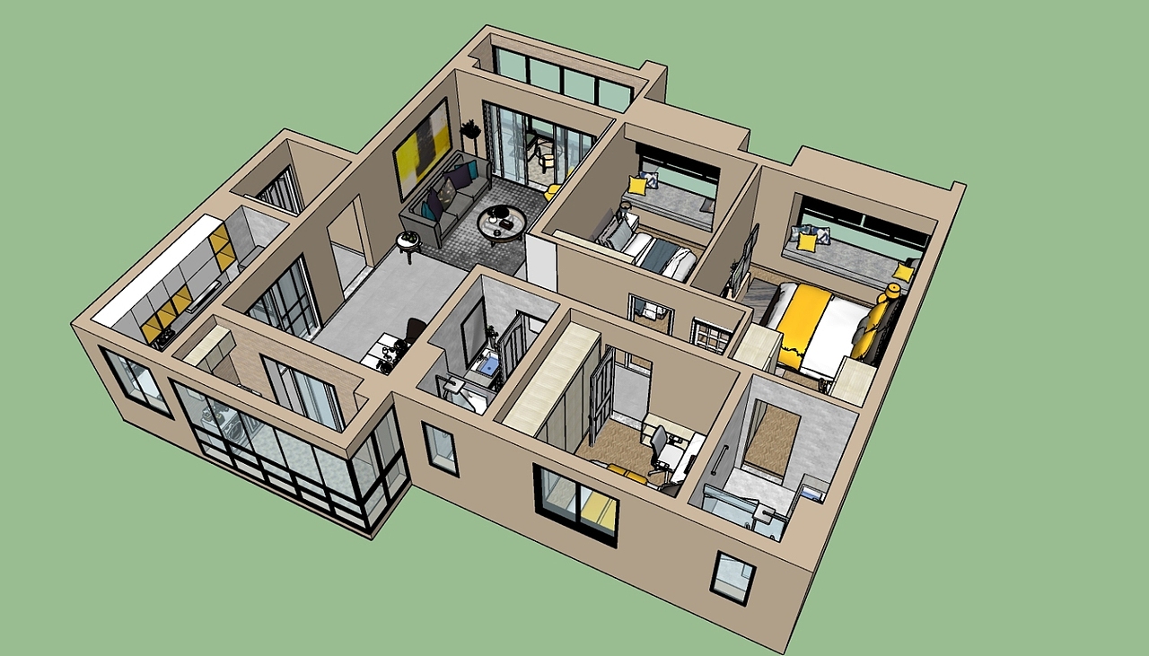 sketchup建模作品集