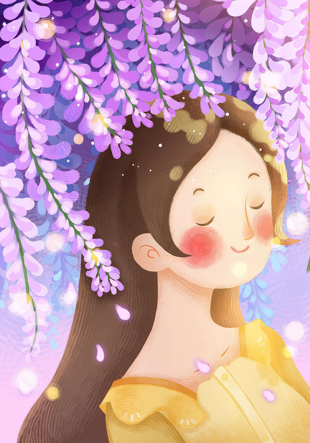 系列插画-少女的梦