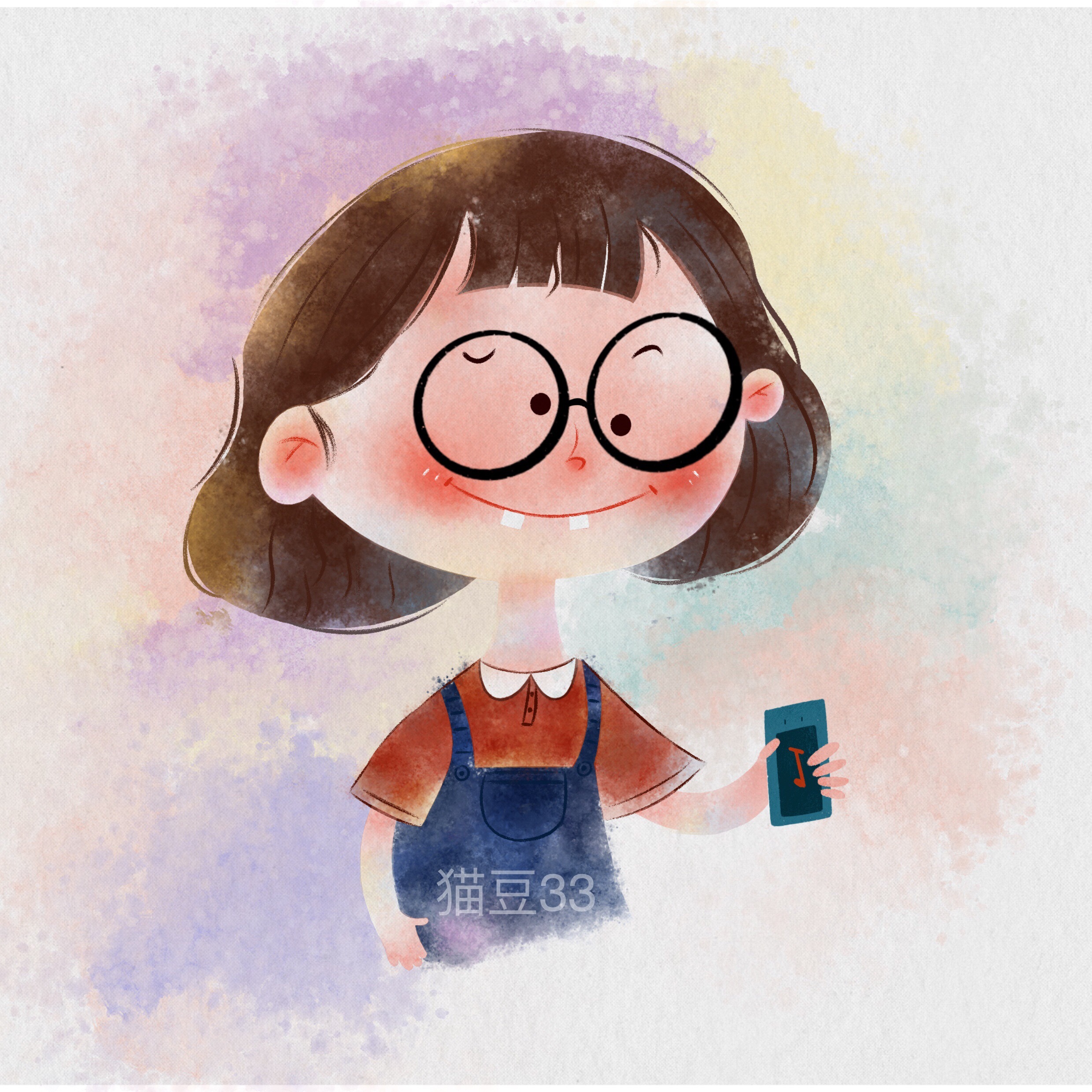 萌萌的小女孩儿们|插画|儿童插画|猫豆33 - 原创作品 - 站酷 (zcool)