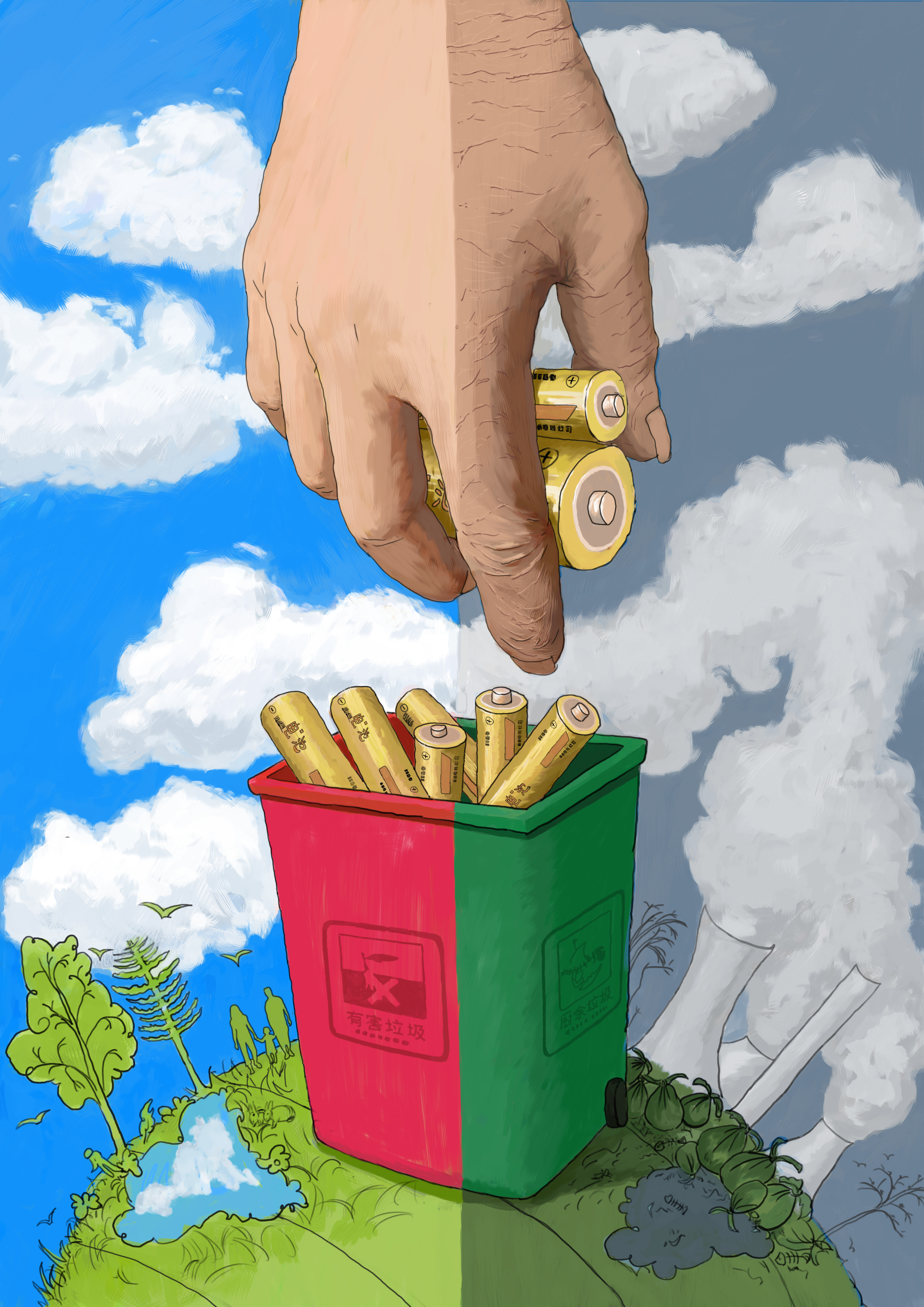 《对与错》公益|平面|海报|小小网虫冬 - 原创作品 - 站酷 (zcool)