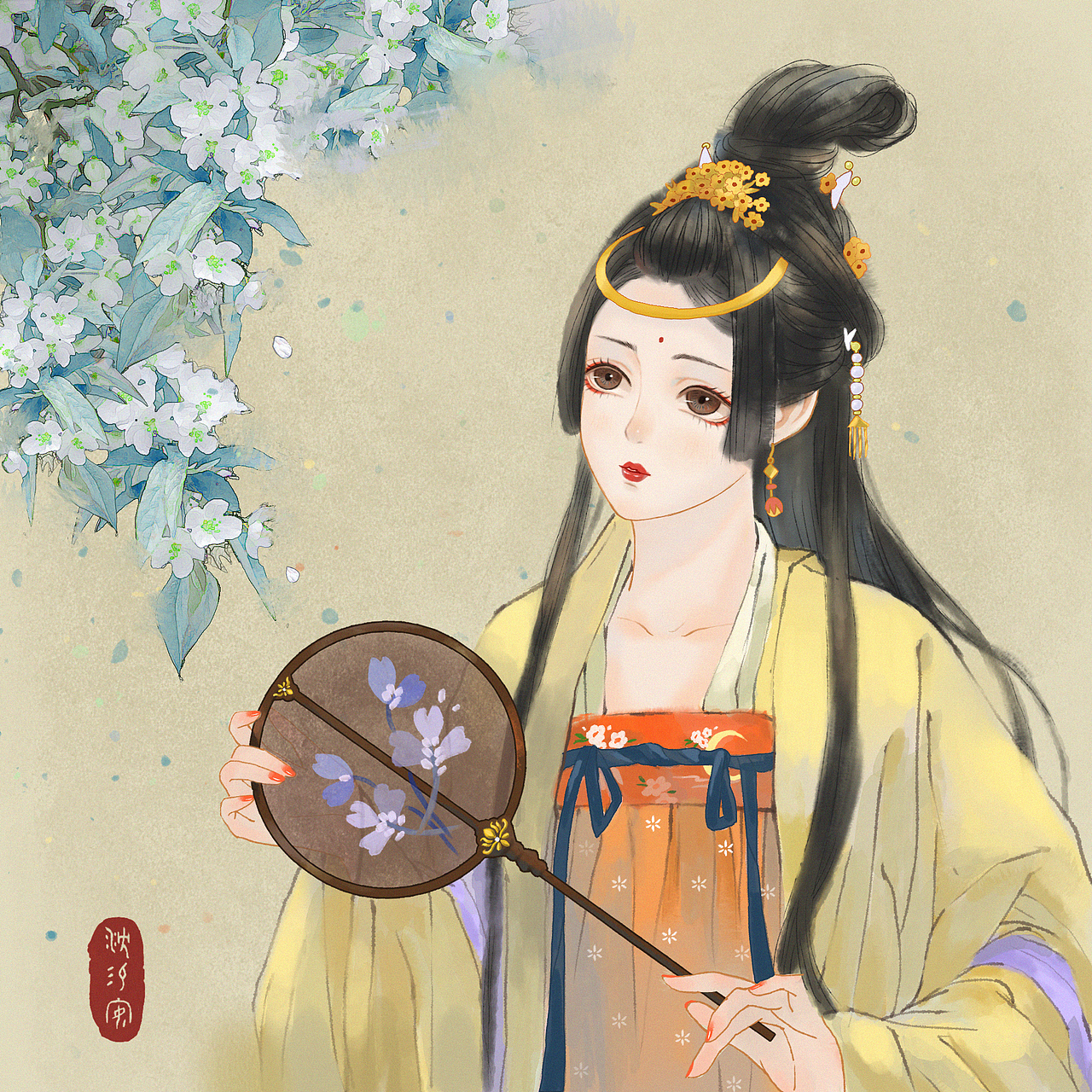 古风插画|2021（1）（图ZMjQwNDQ5NDU2） - 创作习作 - 站酷设计师易安呀原创素材 - 站酷ZCOOL