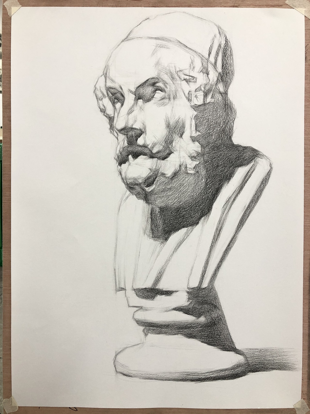 素描石膏像#荷马