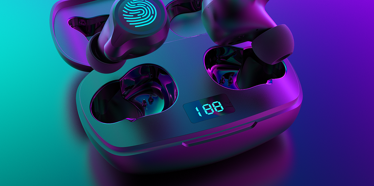 蓝牙耳机渲染图（图ZMjMxMTM3MjMy） - 电子产品 - 站酷设计师SSS_SuhoNg原创素材 - 站酷ZCOOL