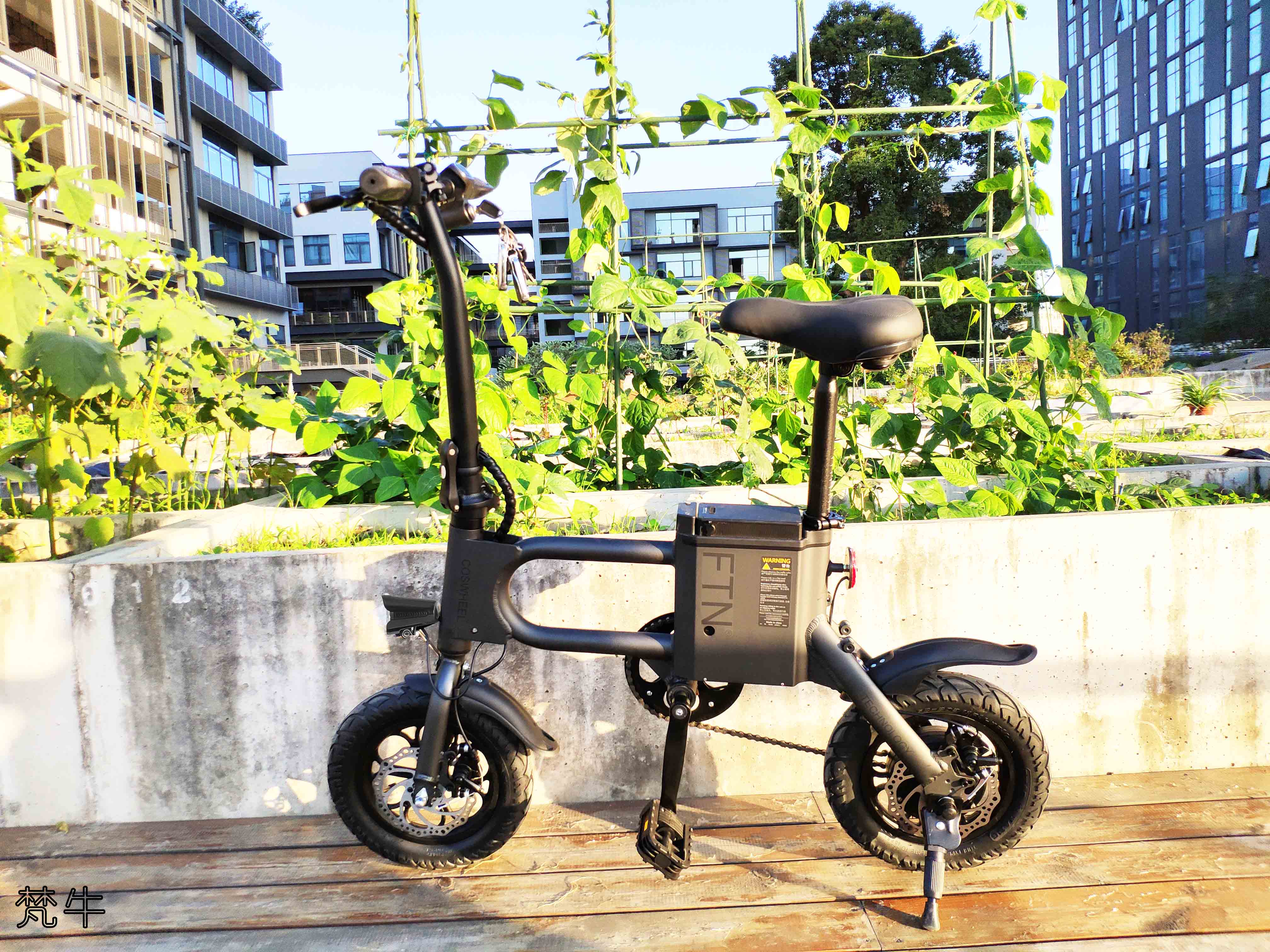 电动车看多了ftn这头梵牛电动车不仅仅很微电轻巧还可以接小孩