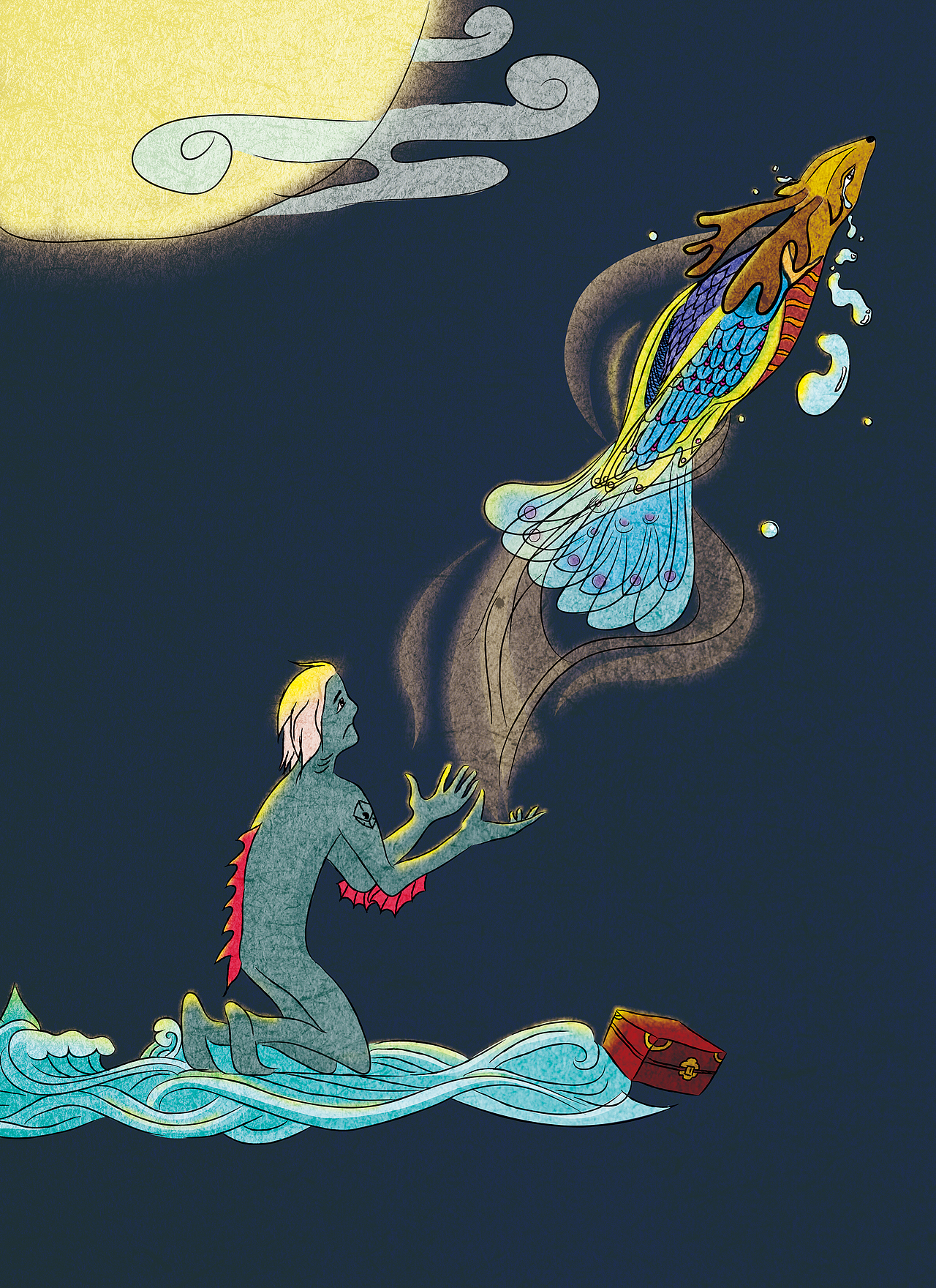 道别（图ZNDk0NTg5NDA=） - 艺术插画 - 站酷设计师哑D原创素材 - 站酷ZCOOL