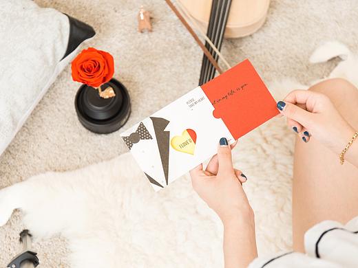 Valentine&#39;s Day Gift Card 情人节贺卡设计