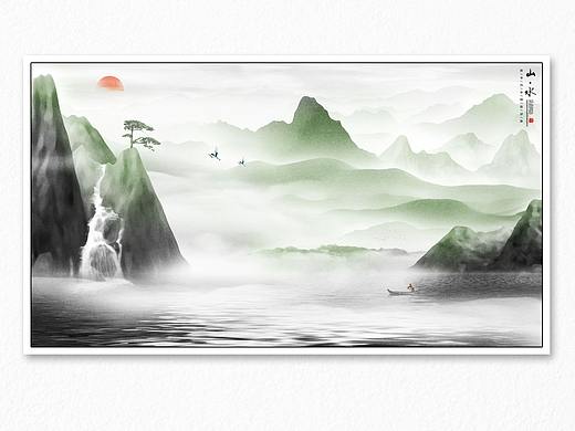 水墨山水画