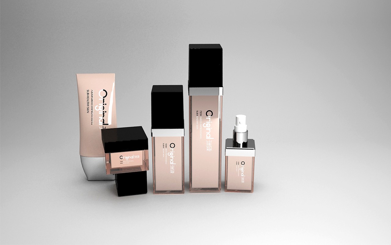 用3dmax做的一套化妆品VI