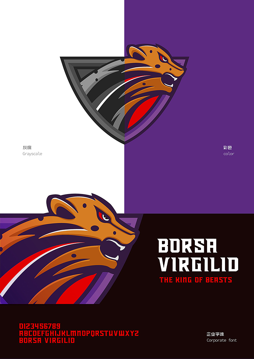 《BORSA VIRGILID》潮牌服饰VI设计 by 心铭舍