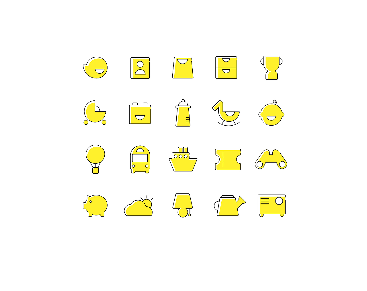 一组趣味性icon|ui|图标|李追夕_原创作品-站酷(zcool)