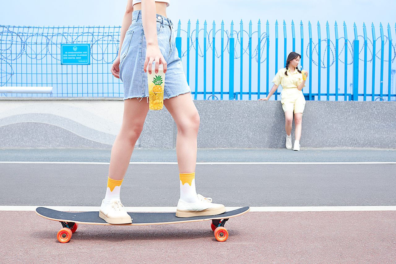 饮品摄影|菠萝果茶