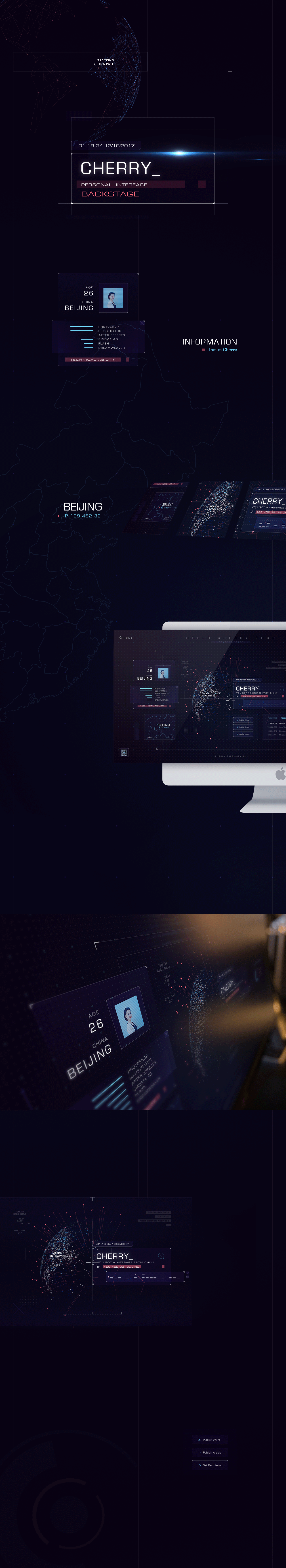 [UI] 原创数据可视化后台界面（图ZMTAwMjAxOTY0） - 软件界面 - 站酷设计师Cherry_Zhou原创素材 - 站酷ZCOOL