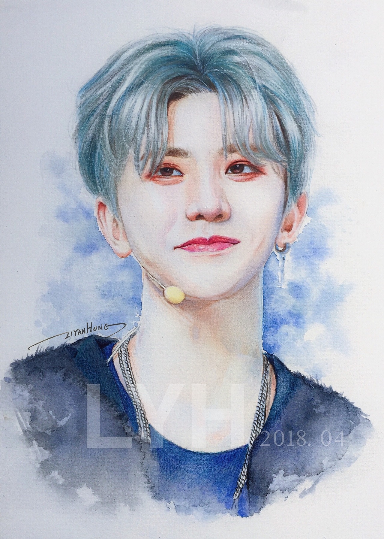 彩鉛手繪-蔡徐坤（圖ZMTIxMTU0OTA0） - 繪畫 - 站酷設(shè)計(jì)師燕子彩鉛原創(chuàng)素材 - 站酷ZCOOL