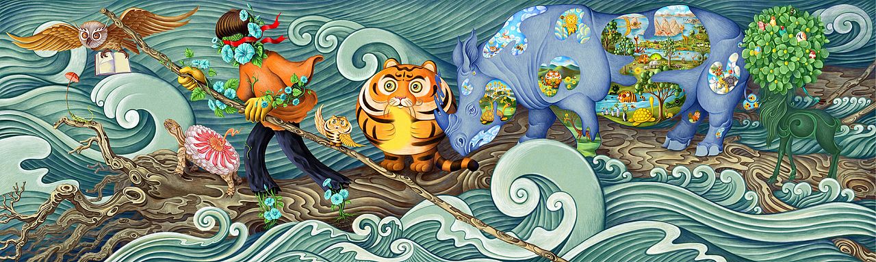 虎小橙 漂流记（图ZMjMwMzM4MzA4） - 创作习作 - 站酷设计师猫站长原创素材 - 站酷ZCOOL