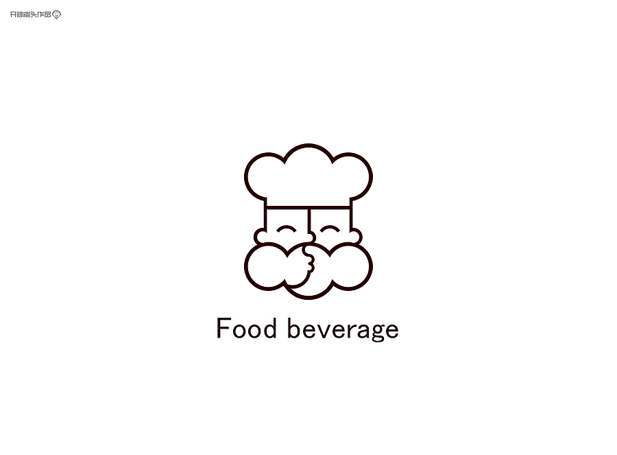 想到了对称的图形,上面的帽子下面的胡子!只是张嘴有些猥亵!