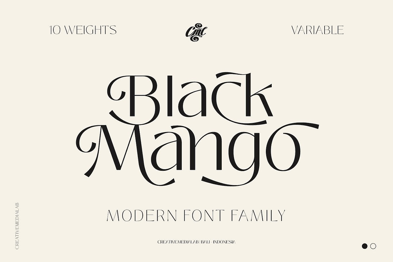 时尚高端优雅英文字体设计-BlackMango（图ZMjM0ODI2Nzg0） - 字体/字形 - 站酷设计师RoblesTegan原创素材 - 站酷ZCOOL