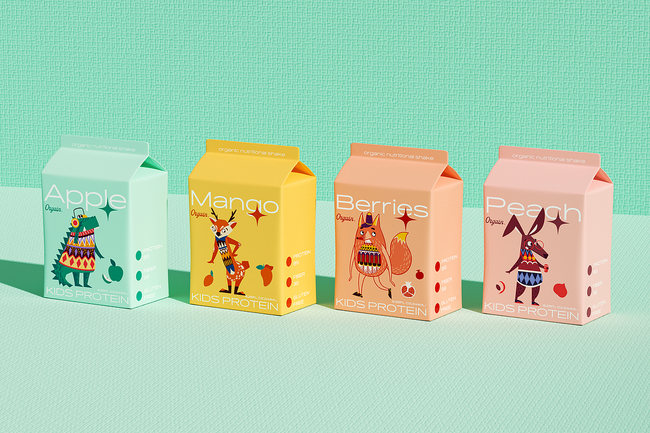 Orgain奶昔包装设计