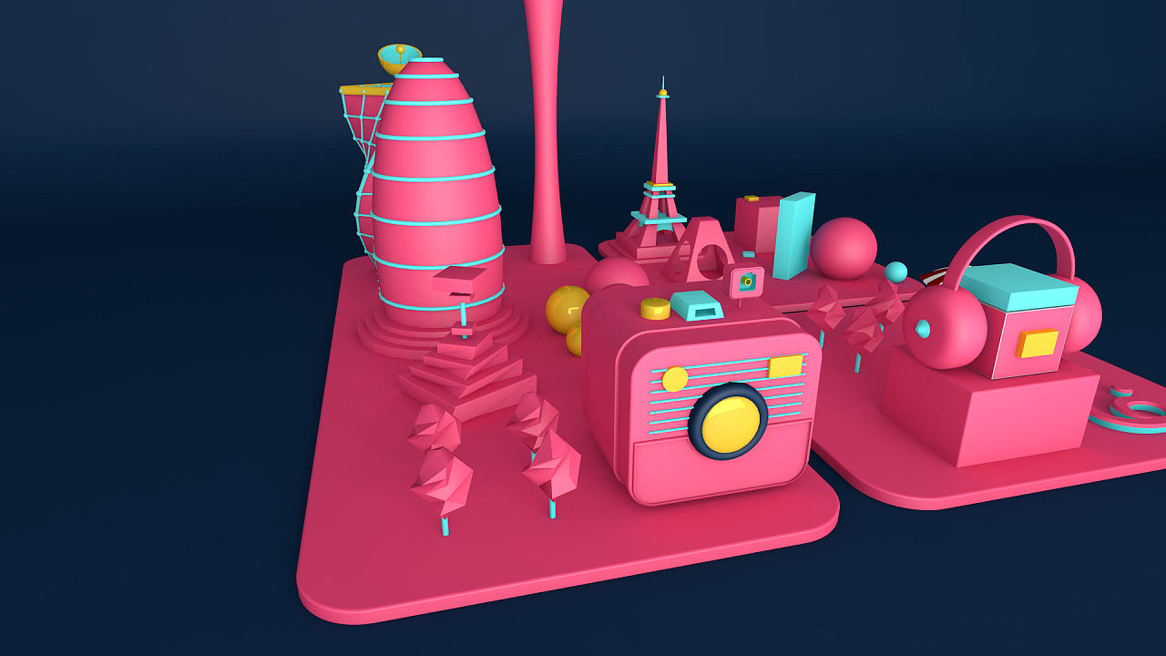 c4d 电商场景搭建