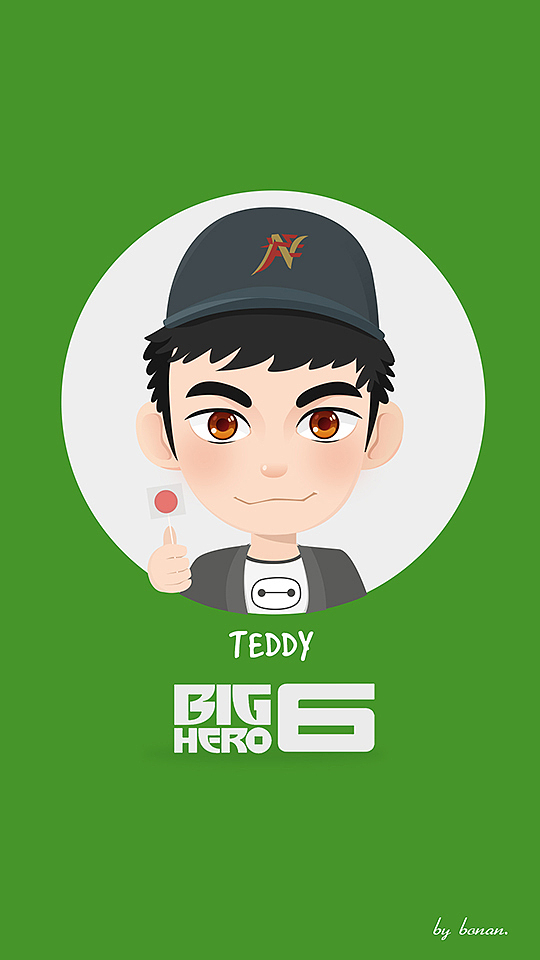 BIG HERO 6 人物插画壁纸