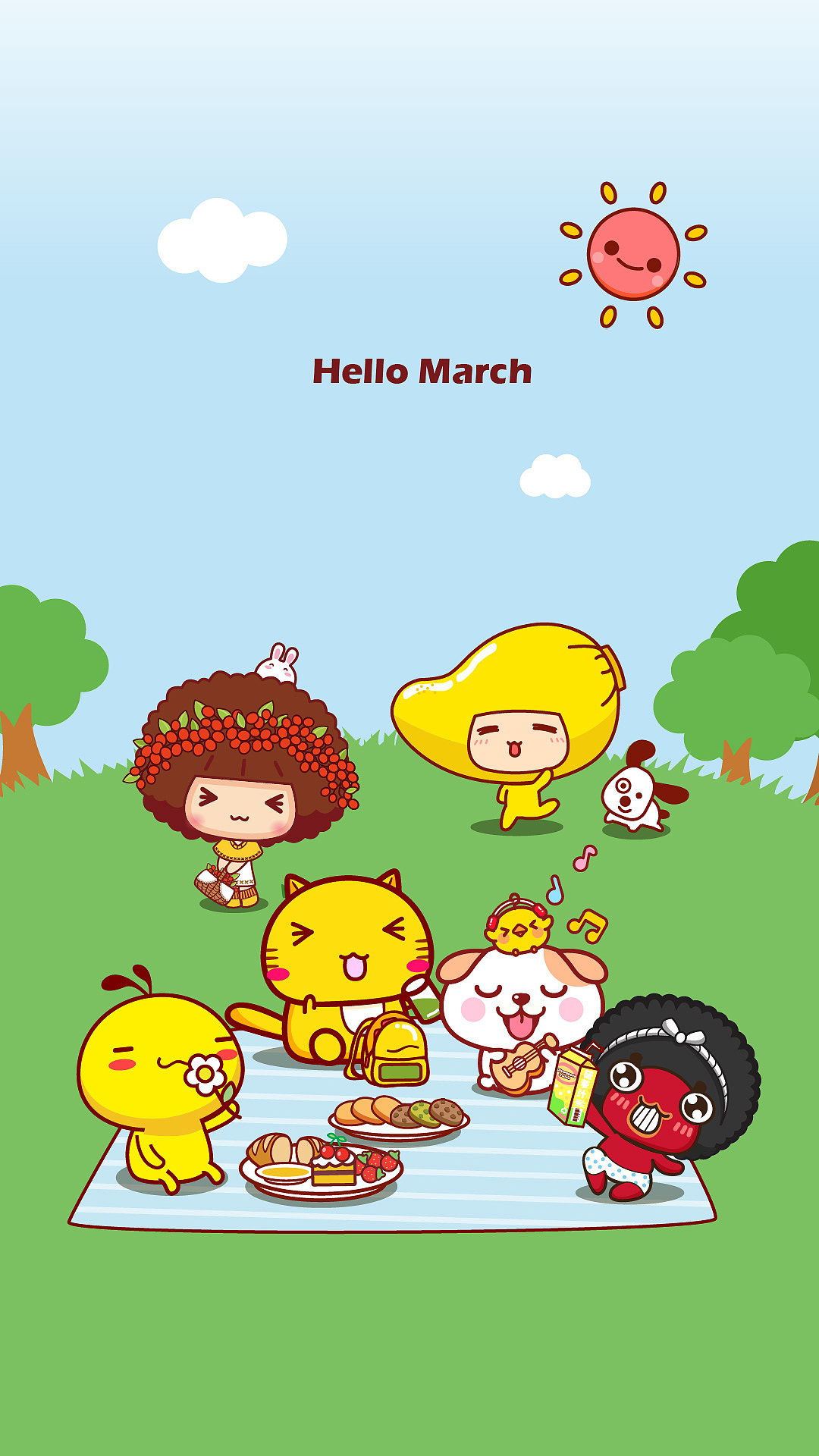 您好3月手机壁纸