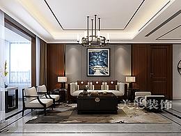 郑州民安西上140平方四室两厅新中式案例装修效果图