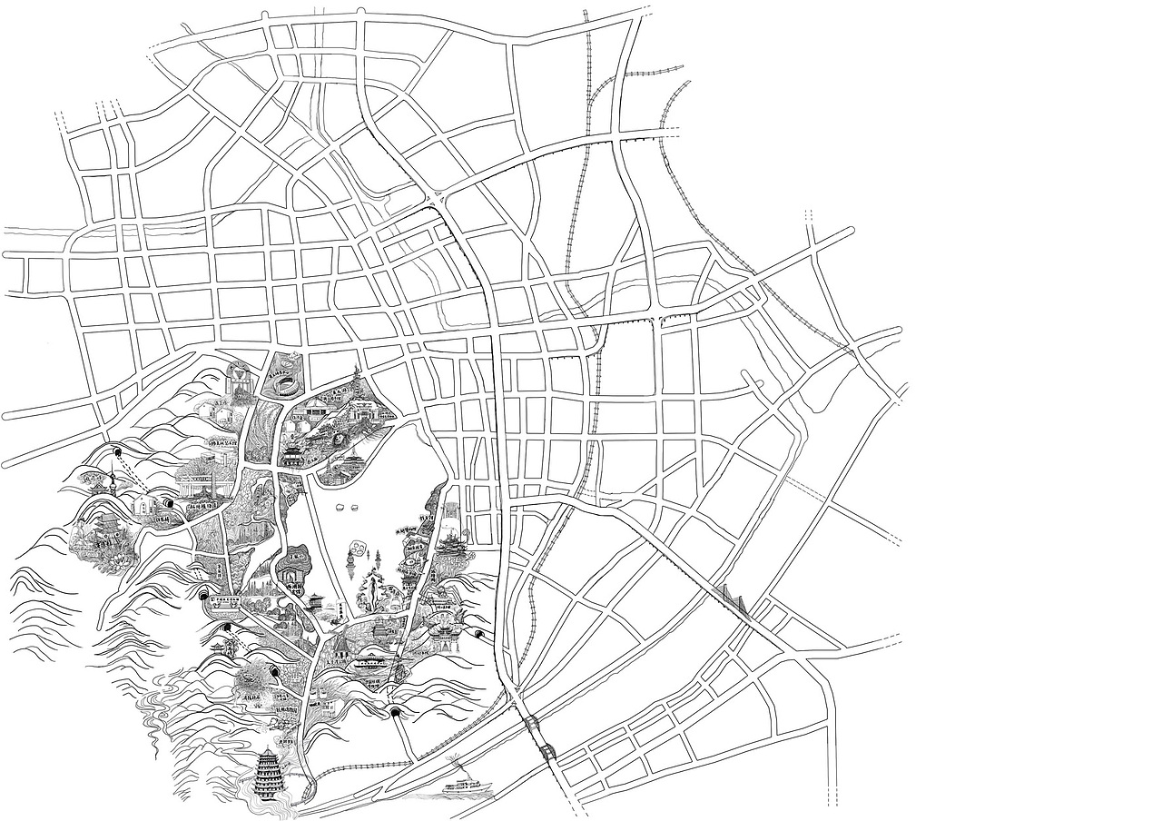 如何画手绘地图？（附教程）（图ZMjk5NTExMDQ=） - 其他平面 - 站酷设计师七七碰原创素材 - 站酷ZCOOL