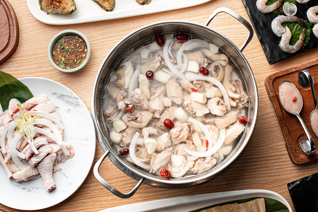 椰子鸡火锅产品拍摄