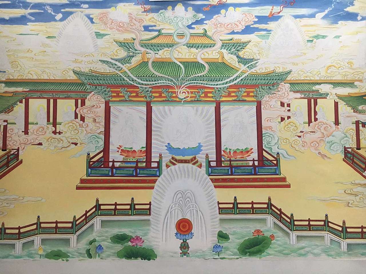 圆通圣寺观无量寿经全图（图ZMjI0OTE5Mzcy） - 商业插画 - 站酷设计师墨鱼壁画工作室原创素材 - 站酷ZCOOL