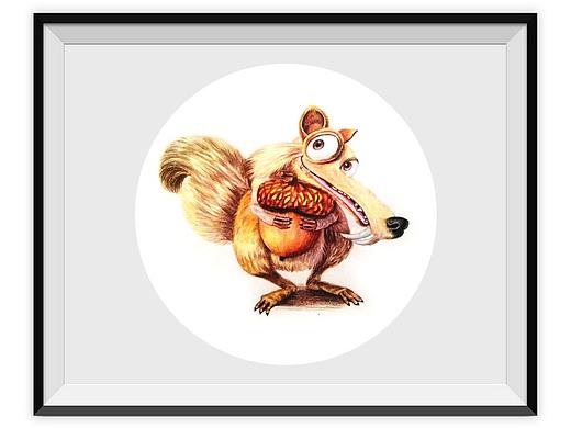 彩铅哈哈哈哈加框