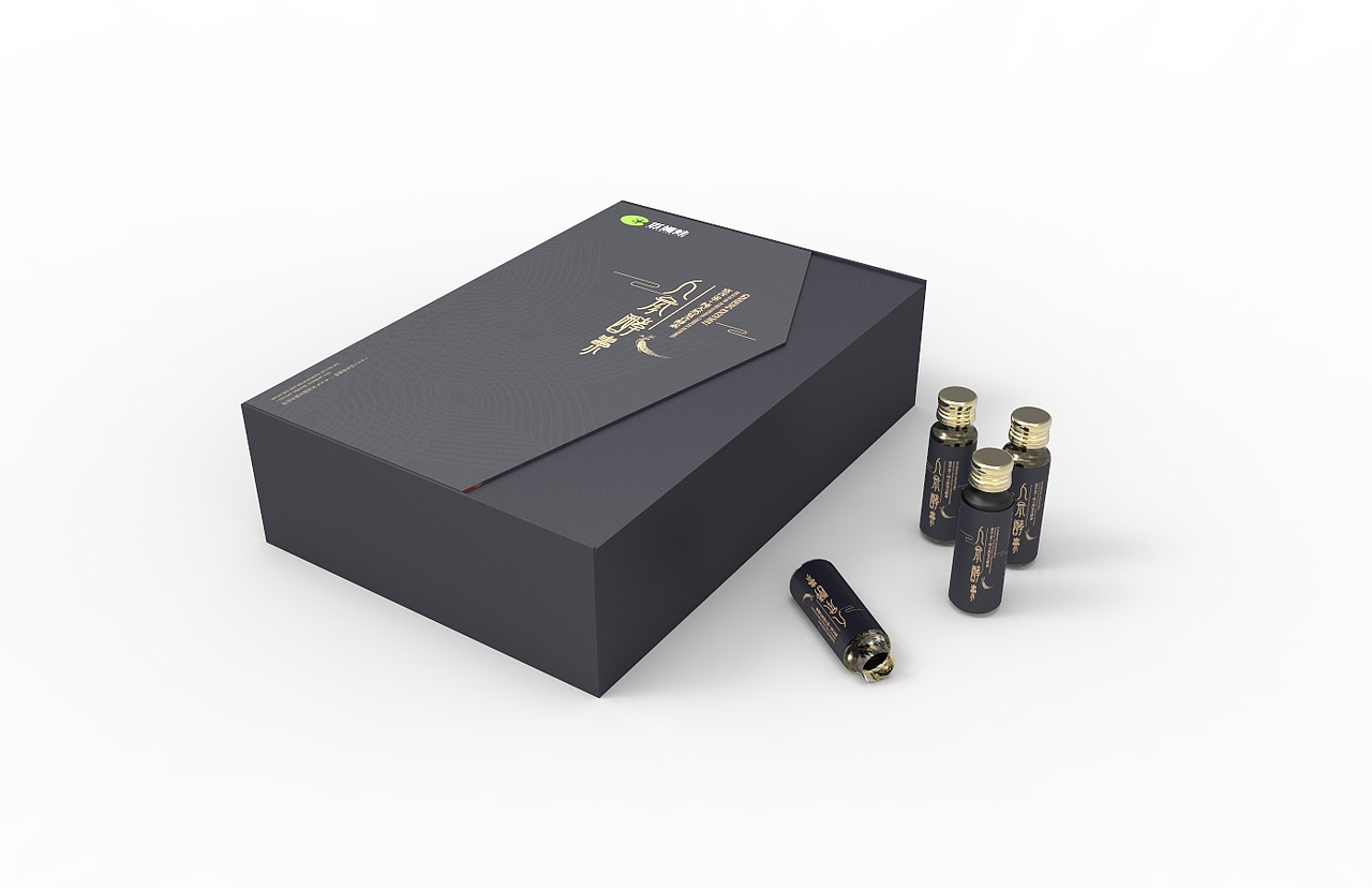 人参酵素液高端包装盒