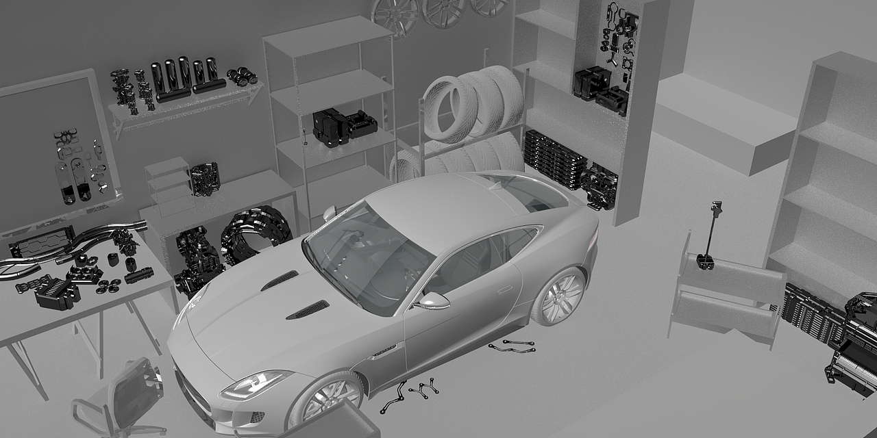 Auto repair shop 概念设计（图ZMjA2MTQyNjg4） - 概念设定 - 站酷设计师马祖超原创素材 - 站酷ZCOOL