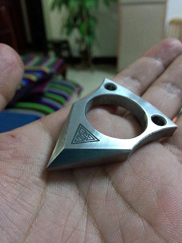 g4force纪念版饕餮纹单孔指虎diy玩玩