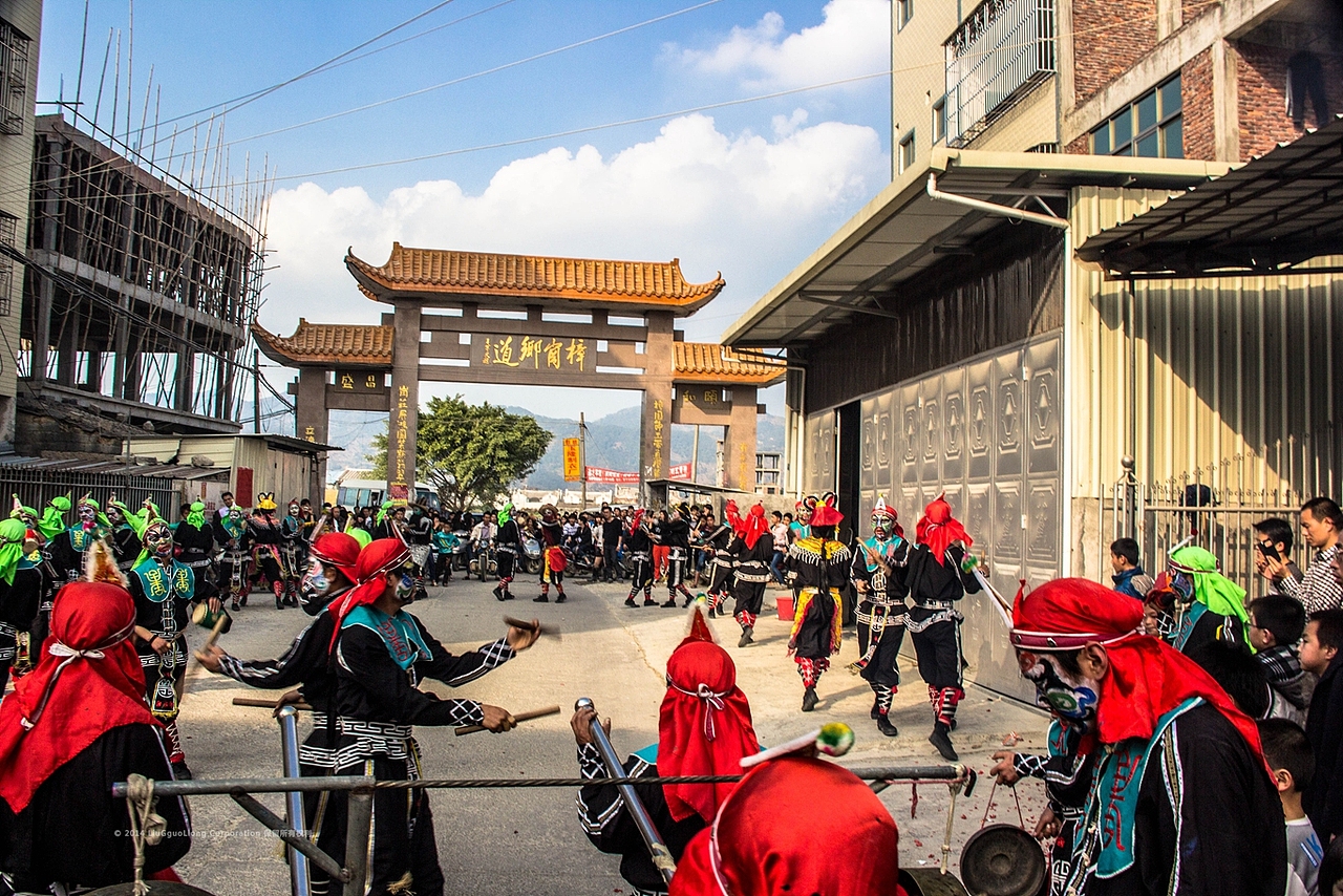 独特的潮汕文化英歌舞月屿和顺兴英歌队