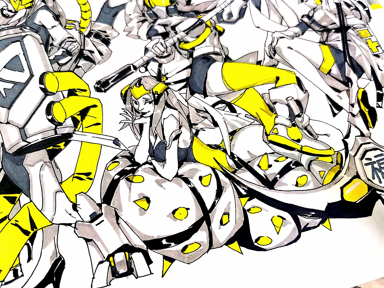 《战疫小队》手绘设定（图ZMTk0NjUwOTAw） - 创作习作 - 站酷设计师加糖薄荷糖原创素材 - 站酷ZCOOL